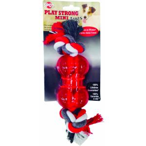 SPOT Play Strong Mini Tugs Bone With Rope
