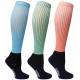 Tuffrider Ladies Winter Neon Stripe Socks - 3 Pack