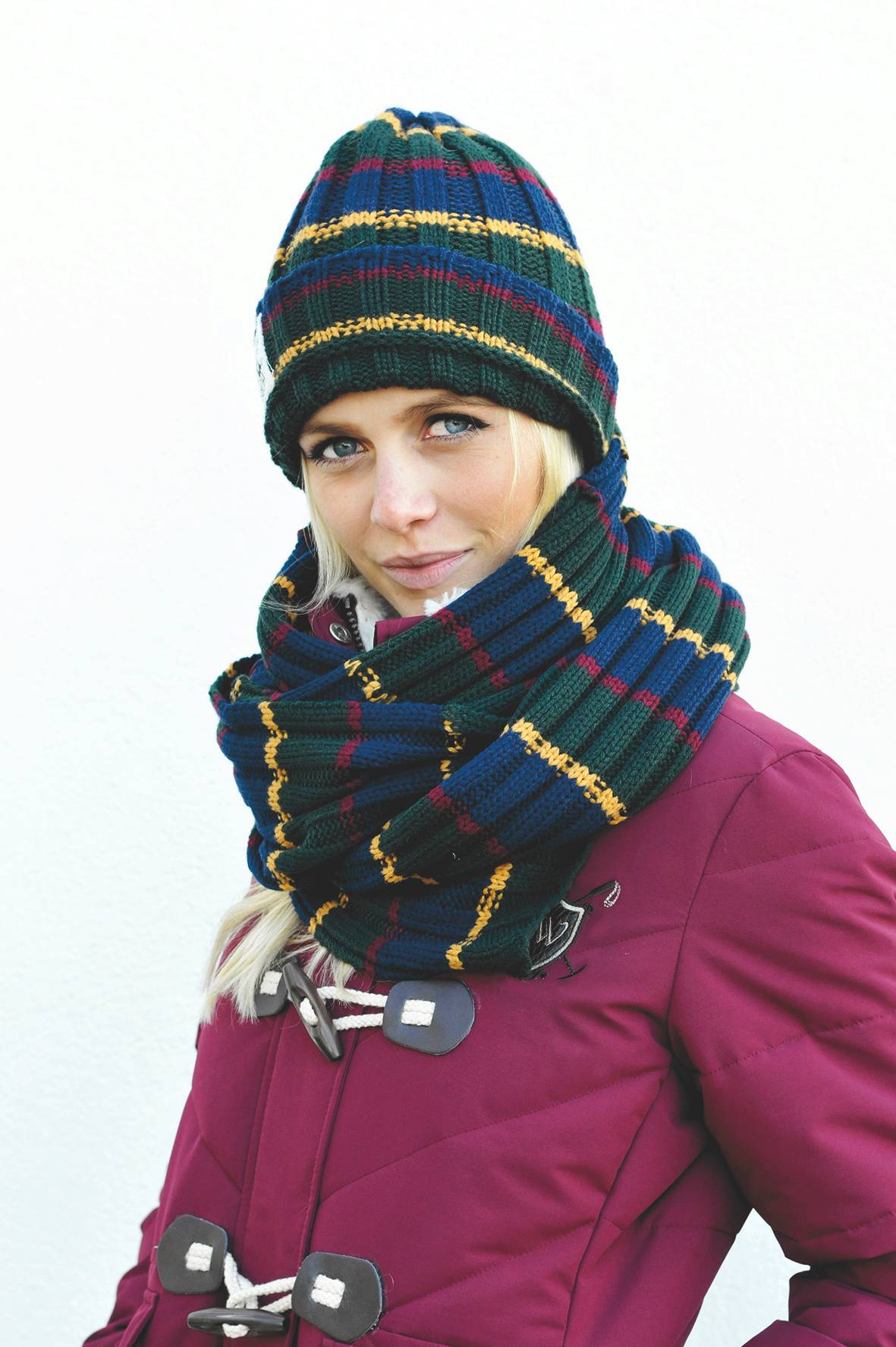 polo hat and scarf set