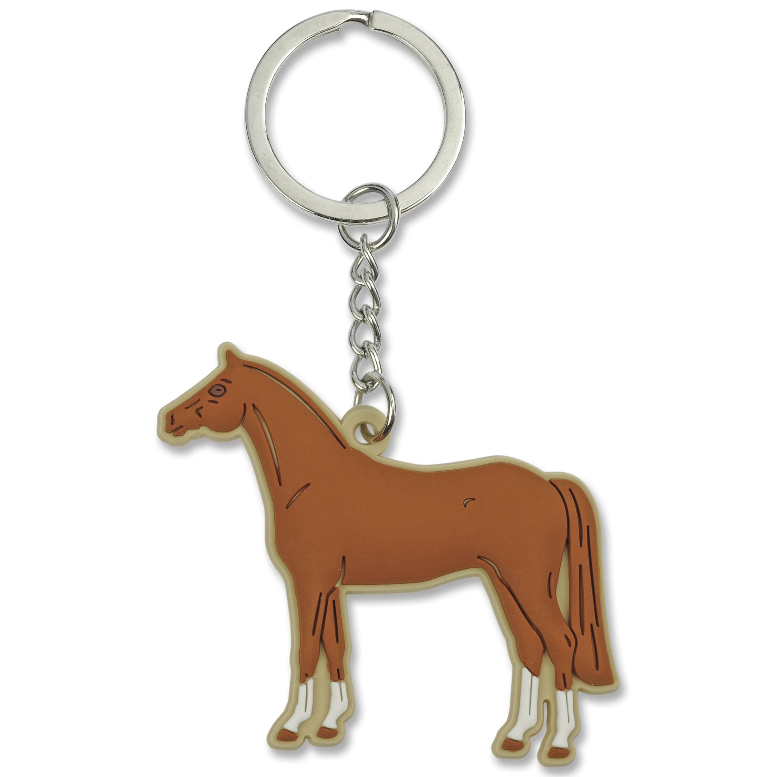 plush horse keychain