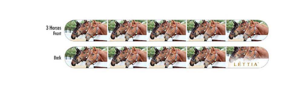 Lettia 3 Horses Emery Board