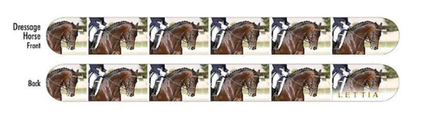 Lettia Dressage Horses Emery Board