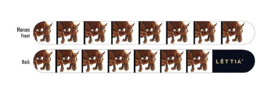 Lettia Jumper Horse Emery Board