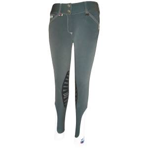Equine Couture Ladies Brinely Wide Waist Knee Patch Breech