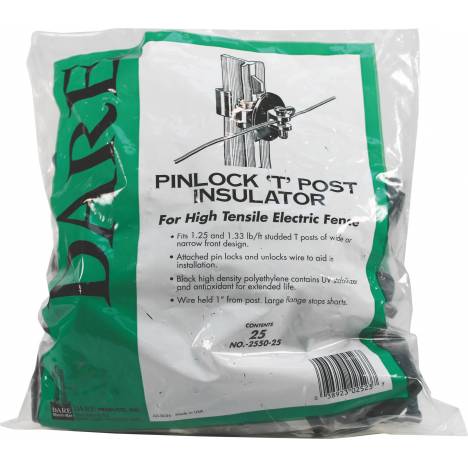 Pinlock Insulator For T-Posts - Black