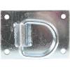 Heavy Duty Tie Ring For Horse Barns - Silver - 3.5X5