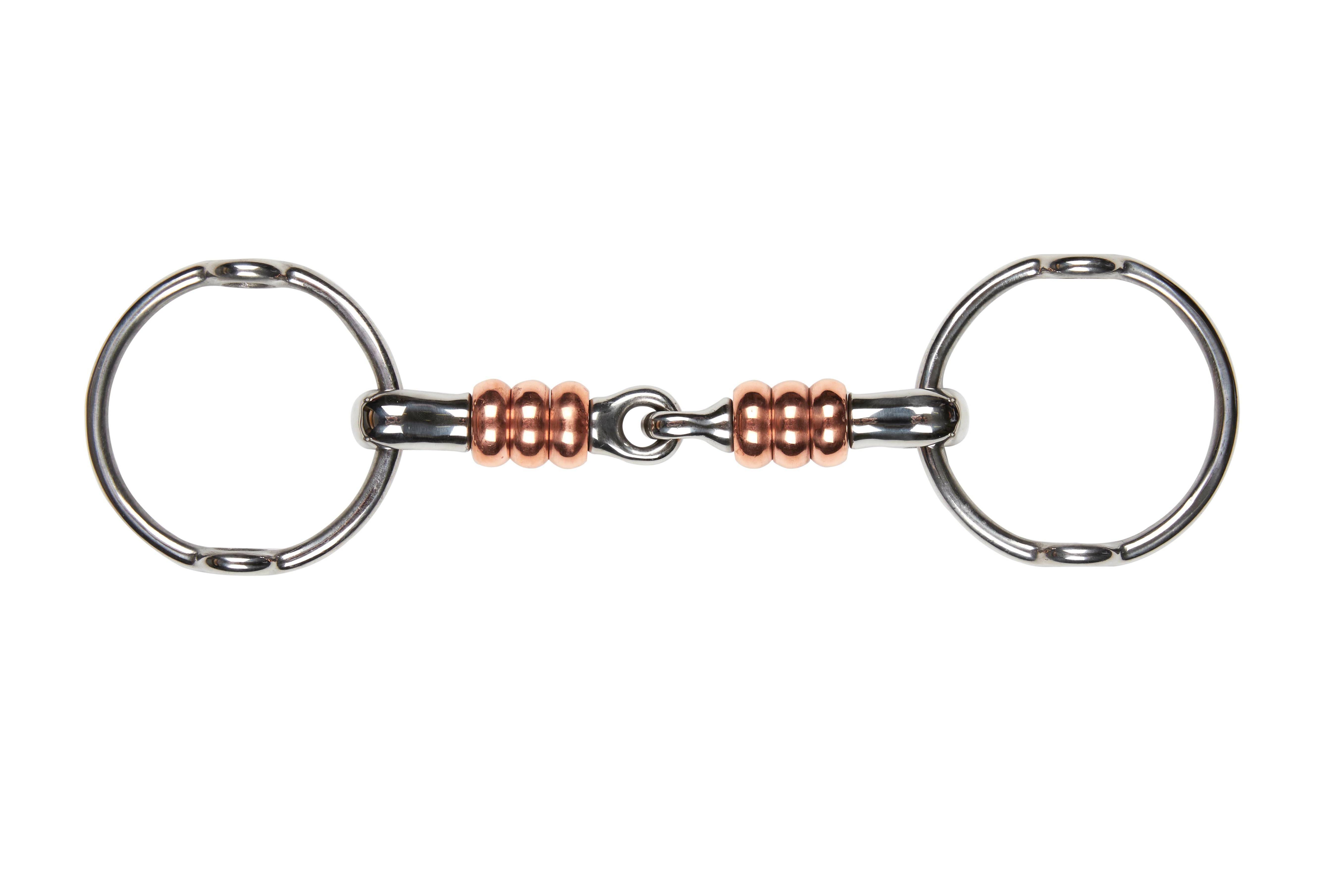 Korsteel Stainless Steel Jointed Gag With Large Copper Rollers