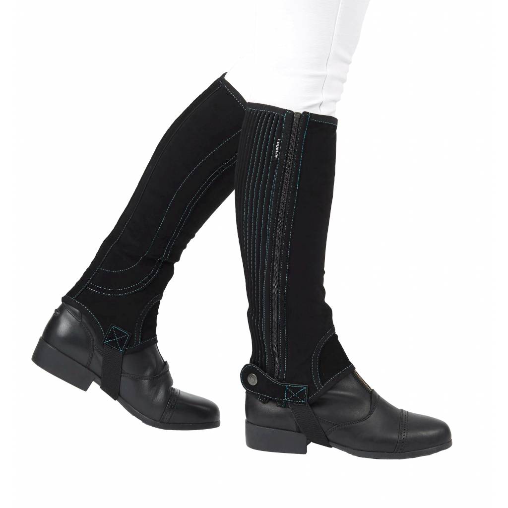 Dublin Kids Easy-Care Half Chaps I with Contrast Stitch