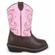 Smoky Mountain Childs Austin Lights Square Toe Boots - Pink