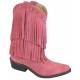 Smoky Mountain Youth Wisteria Double Fringe Leather Boots