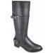 Smoky Mountain Womens Donna Leather Tall Boot - Black