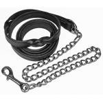 Perri's Twisted Leather Lead w/ Brass Plated Chain