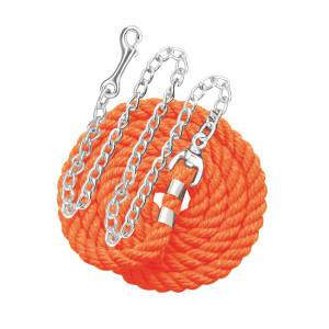 Perri's Solid Cotton Lead with Chain - 1/2