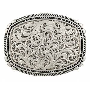 Montana Silversmiths Antiqued Medium Two-Tone Framed Buckle