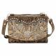 AMERICAN WEST Woodland Bloom Small Crossbody Bag/Wallet - Charcoal Brown