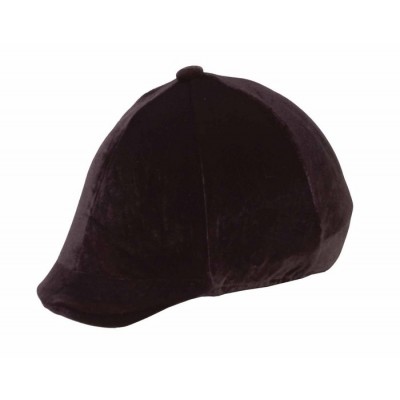 Shires Velveteen Hat Cover - No Peak - Black - Small