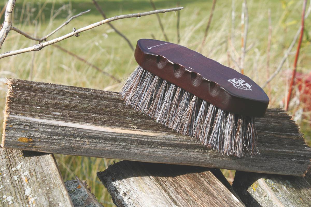 Tail Tamer Wood Series Small Horsehair Brush