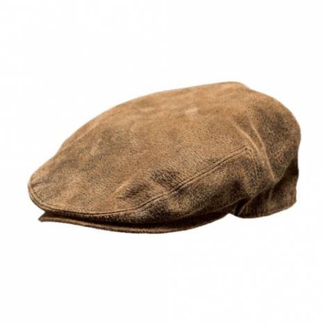 Outback Trading Leather Ascot Cap