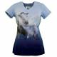 Outback Trading Ladies' Vickie V Horses Tee
