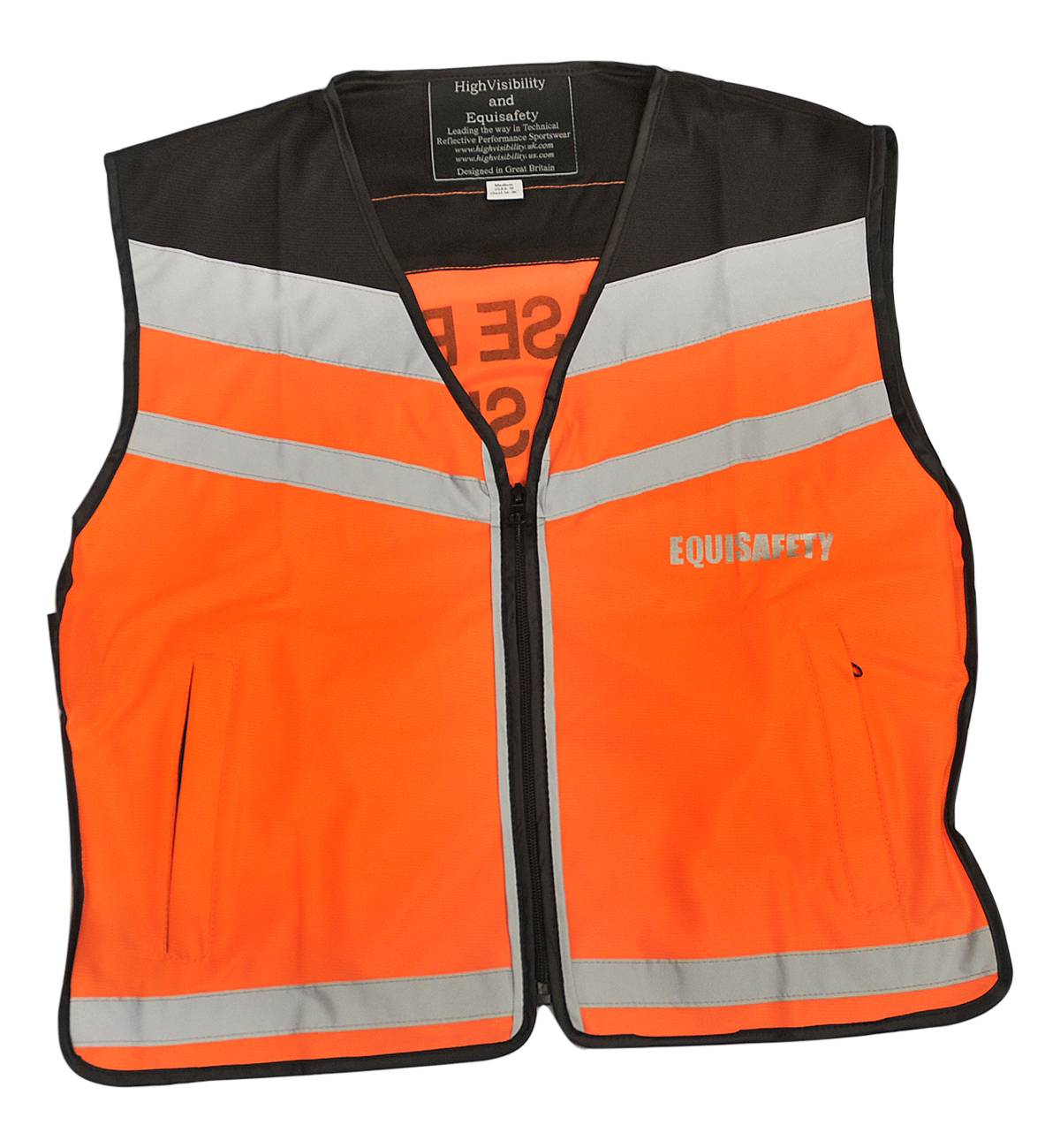 Equisafety Air " PLEASE PASS WIDE & SLOWLY" High Viz Waistcoat Yellow or pink. 