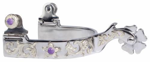 Professionals Choice Brittany Ponzi Silver Floral Spur