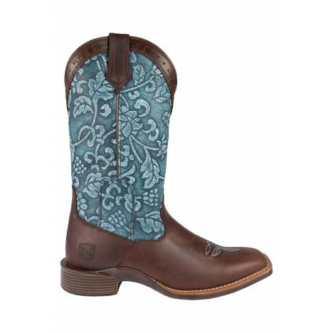Noble Equestrian Ladies' All Around Floral Square Toe Boot