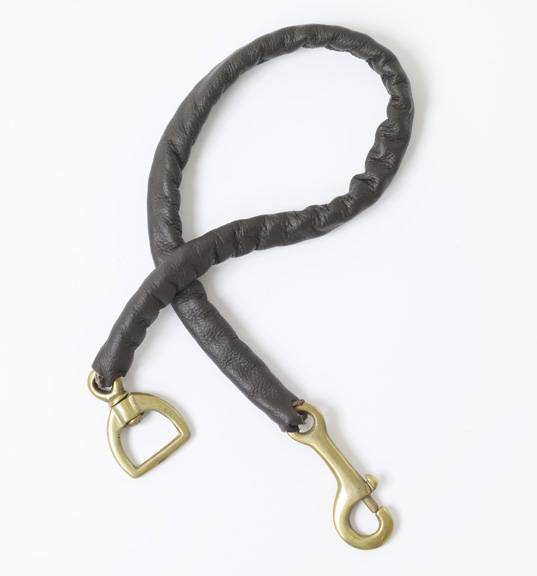 Centaur Leather Covered Stud Chain- 30in