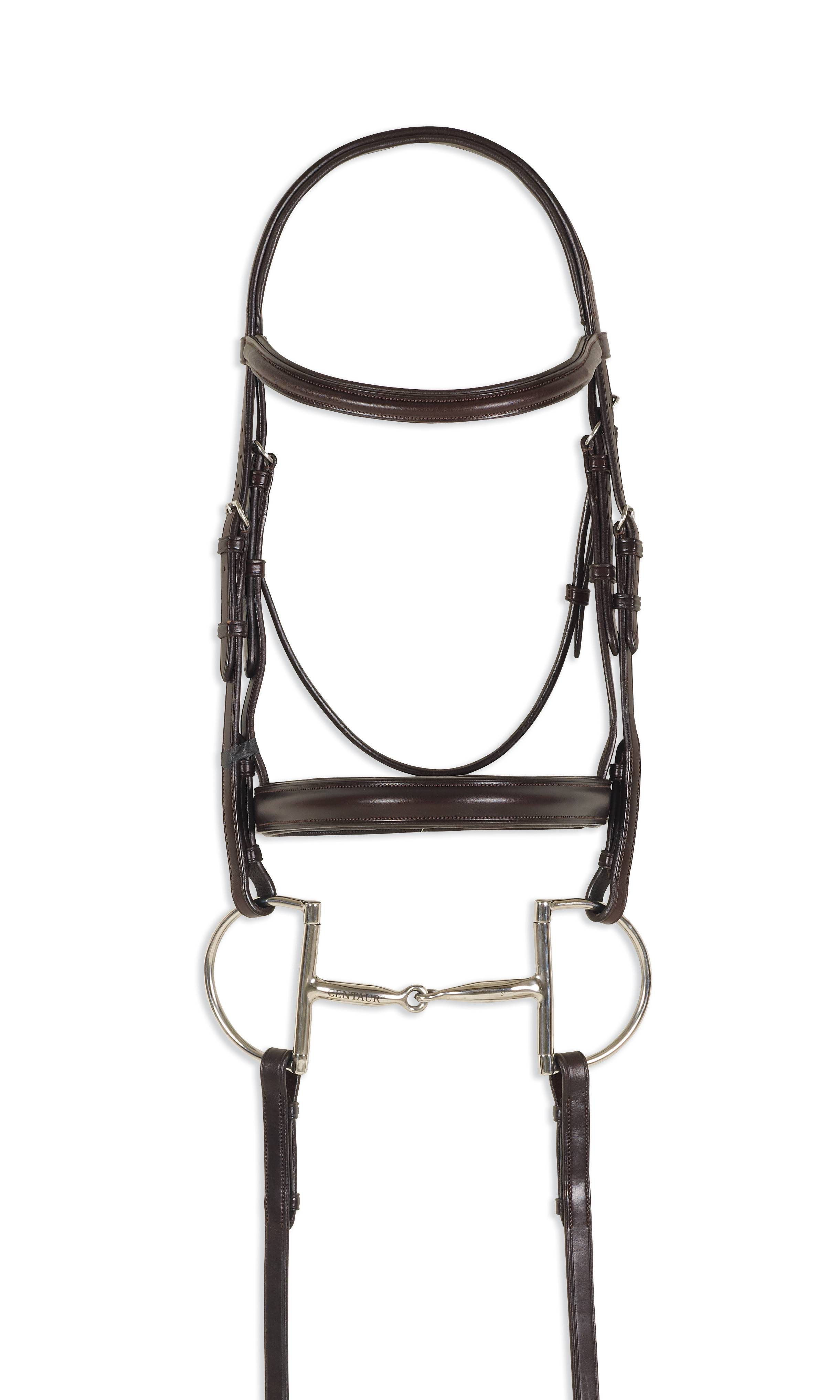 Ovation Breed Plain Raised Padded Bridle - Draft Cross