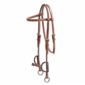 Classic Equine Diamond Draw Headstall with Copper O Ring