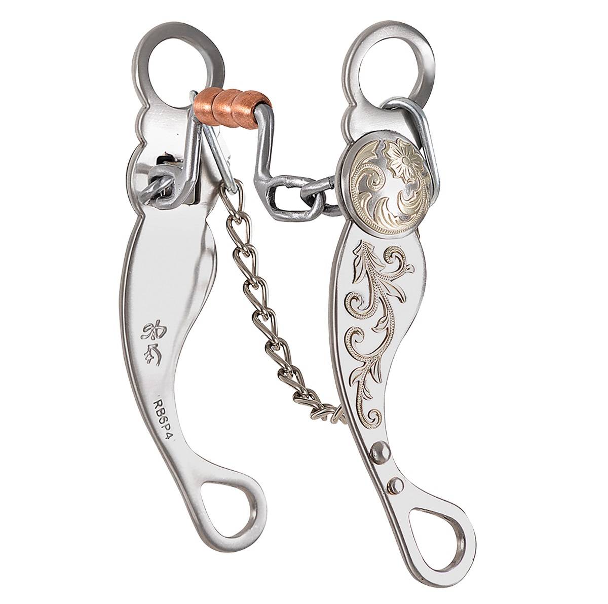 Classic Equine Les Vogt Roper Square Port Roller Bit