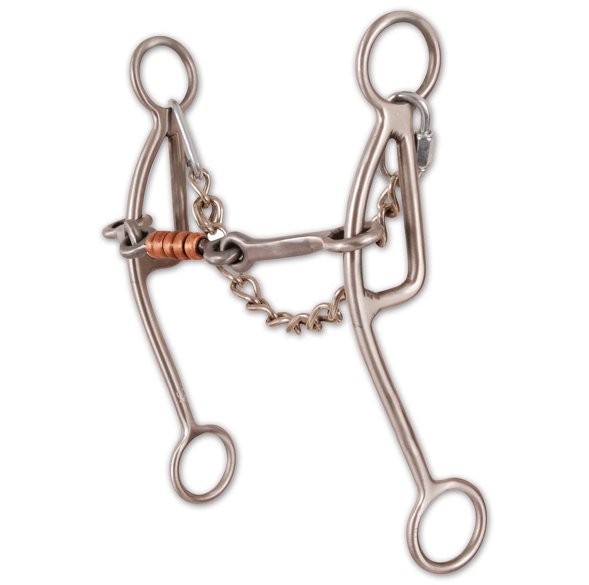 Classic Equine Les Vogt 7 1/2" Shank Dogbone Gag Bit