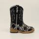 Blazin Roxx Todder Miley Patchwork Square Toe Western Boot - Black