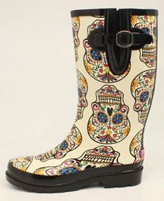 Blazin roxx sugar skull cheap rain boots