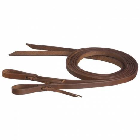 Tough-1 Harness Leather Reins With Waterloop - 5/8" X 8'