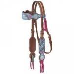 Silver Royal Macaelah Collection Headstall With Fringe