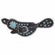 Tough-1 Starlight Collection Spur Strap W/ Turquoise Cross Conchos