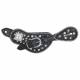 Tough-1 Starlight Collection Spur Strap W/ Square Crystal Conchos