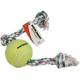Flossy Chews Rope Tug With Big 6 Inch Tennis Ball