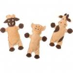 Dura-Fused Leather Barnyard Dog Toy