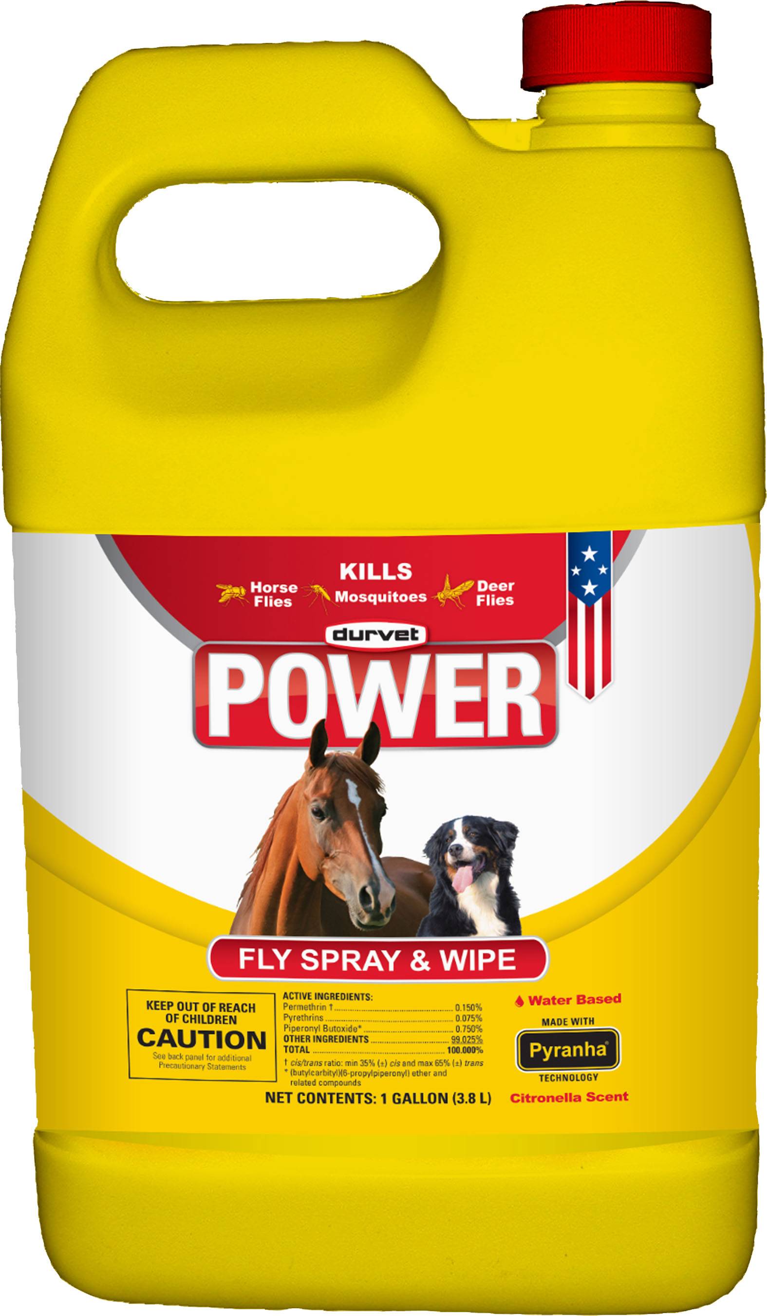 Durvet Power Fly Spray & Wipe For Horses