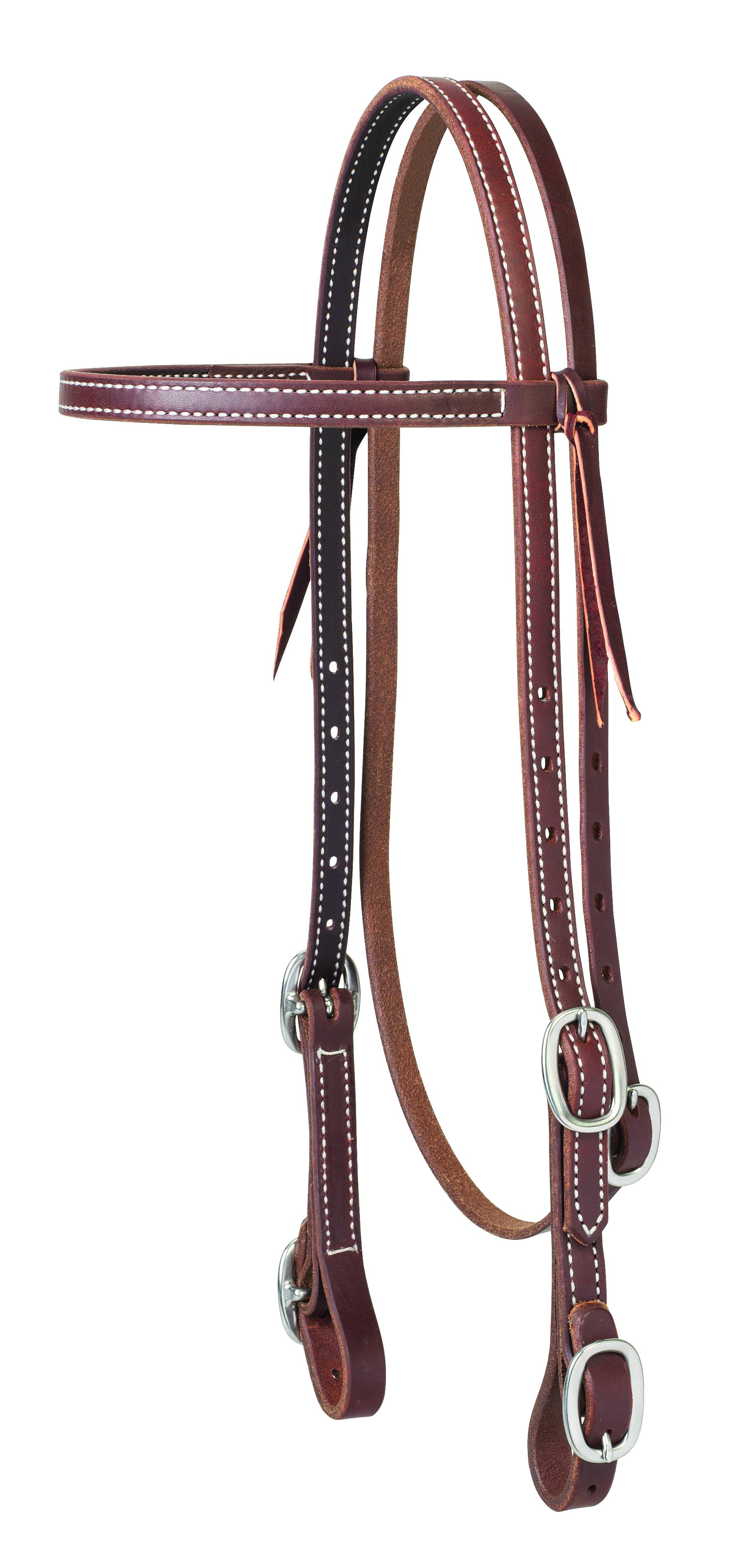 Weaver Working Cowboy Browband Headstall with Buckle Bit Ends