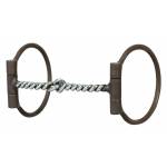 Weaver All Purpose Offset Dee Bit w/ Sweet Iron Twisted Wire Snaffle Mouth
