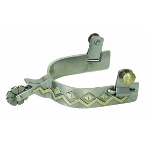 Weaver Mens Spurs with Replaceable Rowels - 10 Point