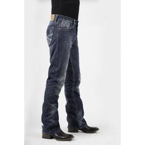 Stetson Mens Rocks Fit Collection Premium Boot Cut Jean