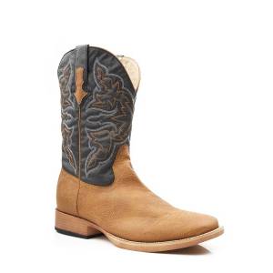 Roper Mens Cowboy Classic Wide Square Toe Western Boots
