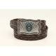 Ariat Ladies Lace Edge Stamped Belt with Rectangle Buckle