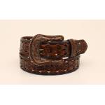 Ariat Ladies Leather Pattern Belt And Buckle