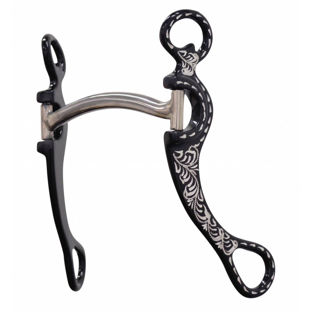 Metalab Midnight Silver Light Weight Mullen Mouth Bit HorseLoverZ