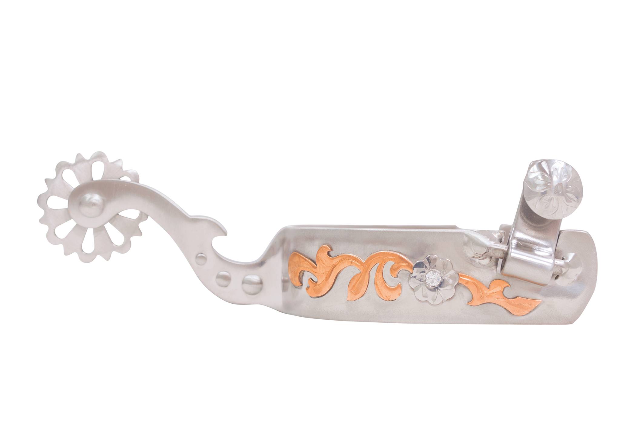 JG Ladies Spur w Copper & Crystal Stone