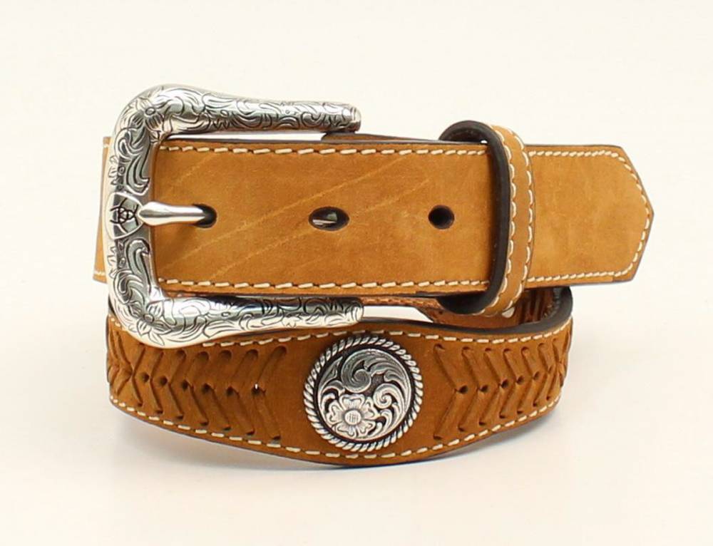 Ariat Boys Laced Sculpted Belt And Buckle | HorseLoverZ